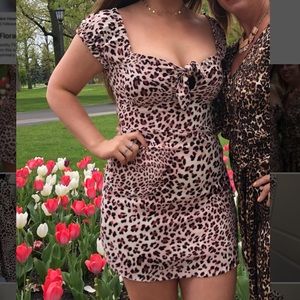 Pink Toned Leopard Minidress 💗